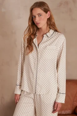Maison 123 Blouses Et Chemises Imprimées|Blouses Et Chemises Blanches>Pyjama REVE BLANC