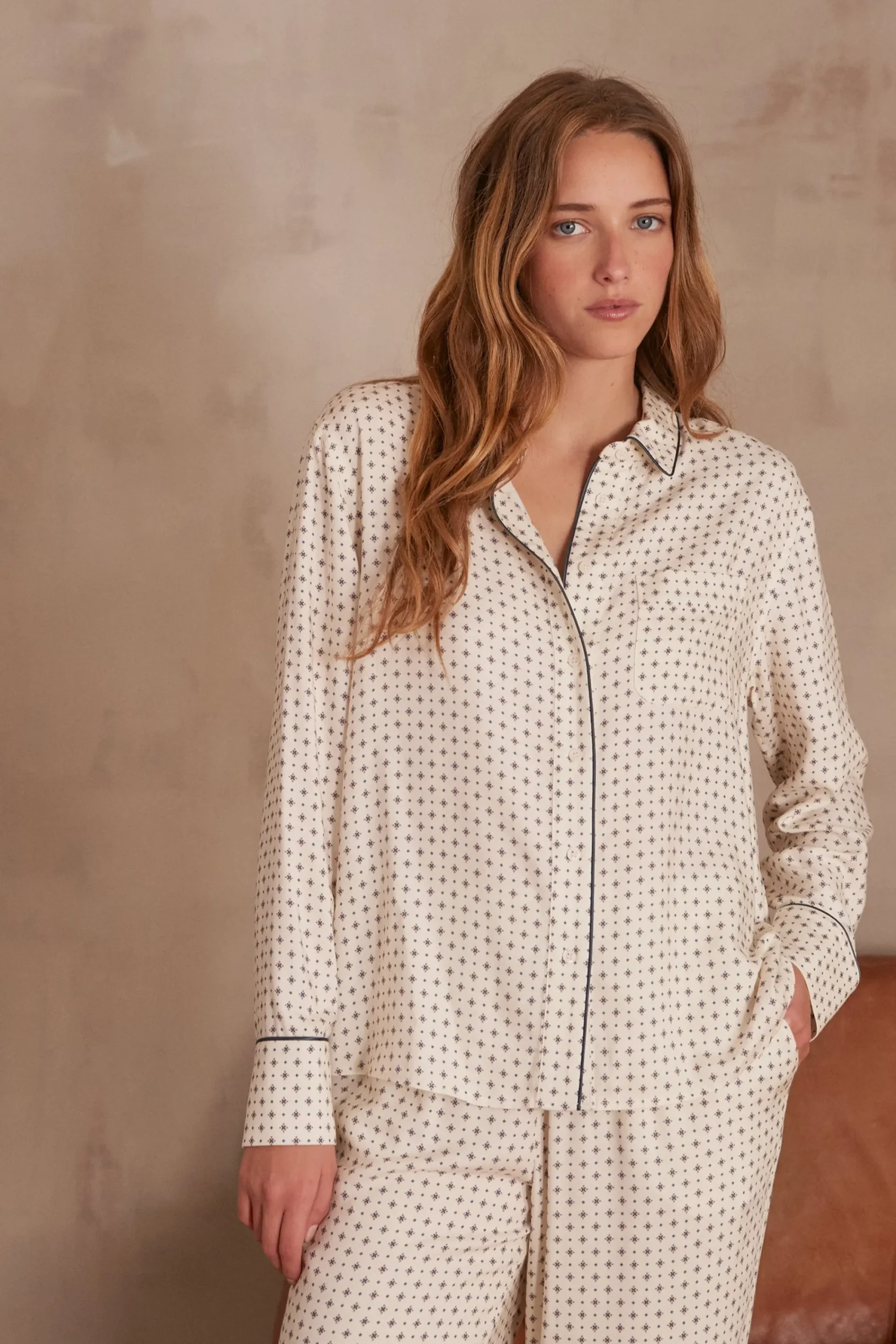 Maison 123 Blouses Et Chemises Imprimées|Blouses Et Chemises Blanches>Pyjama REVE BLANC