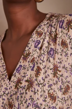 Maison 123 Robes Longues|Robes Imprimées>Robe ALBINA NATUREL