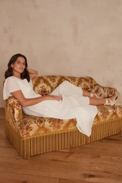 Maison 123 Robes Longues|Robes Fluides>ROBE CAMILLE BLANC