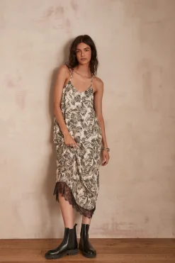 Maison 123 Robes Longues|Robes Imprimées>Robe CLARISSA ECRU