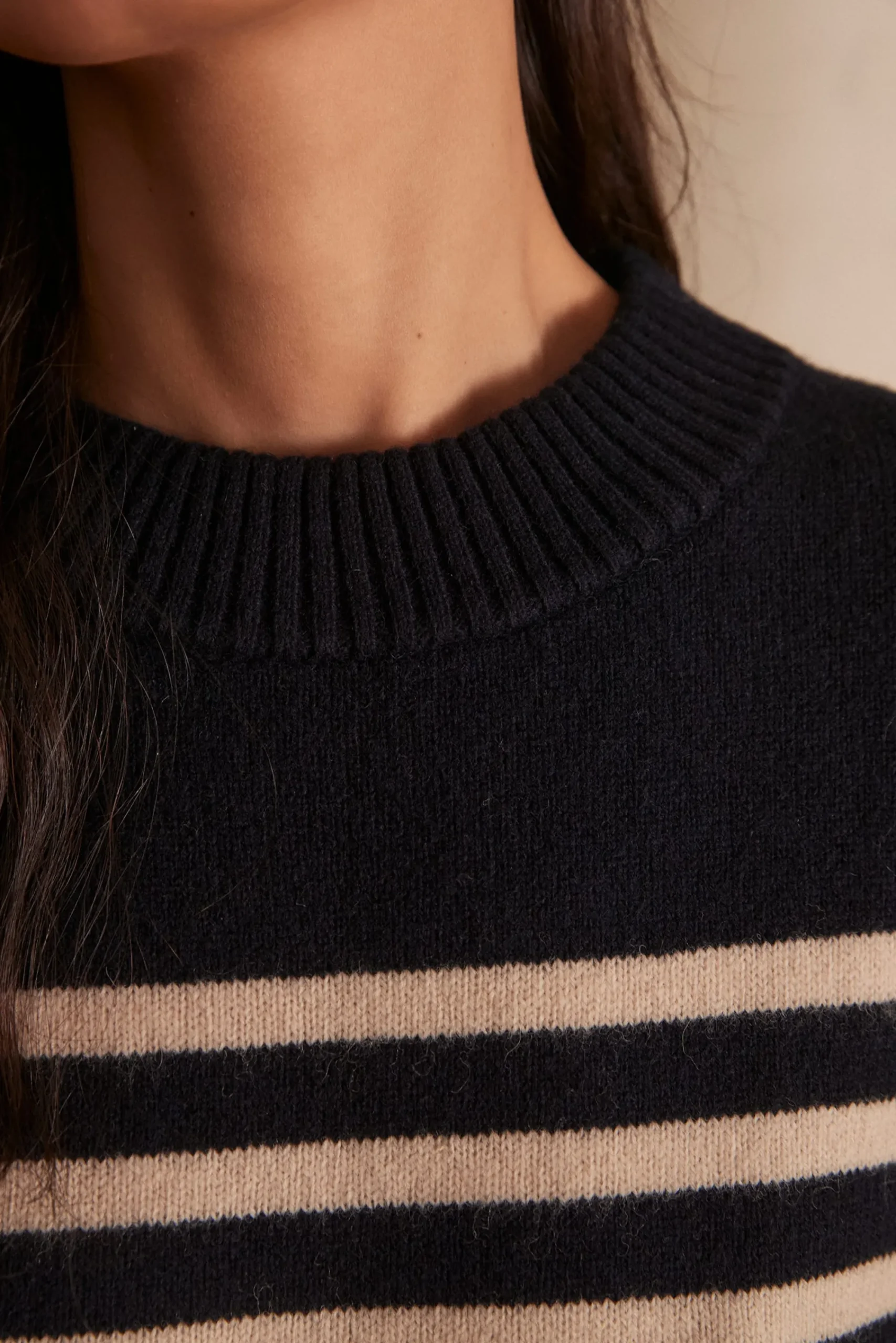 Maison 123 Robes Imprimées>Robe en laine LAETITIA MARINE