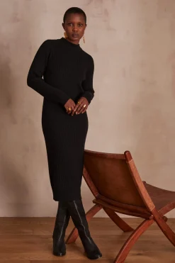 Maison 123 Robes En Maille|Robes Noires><noscript><img width=
