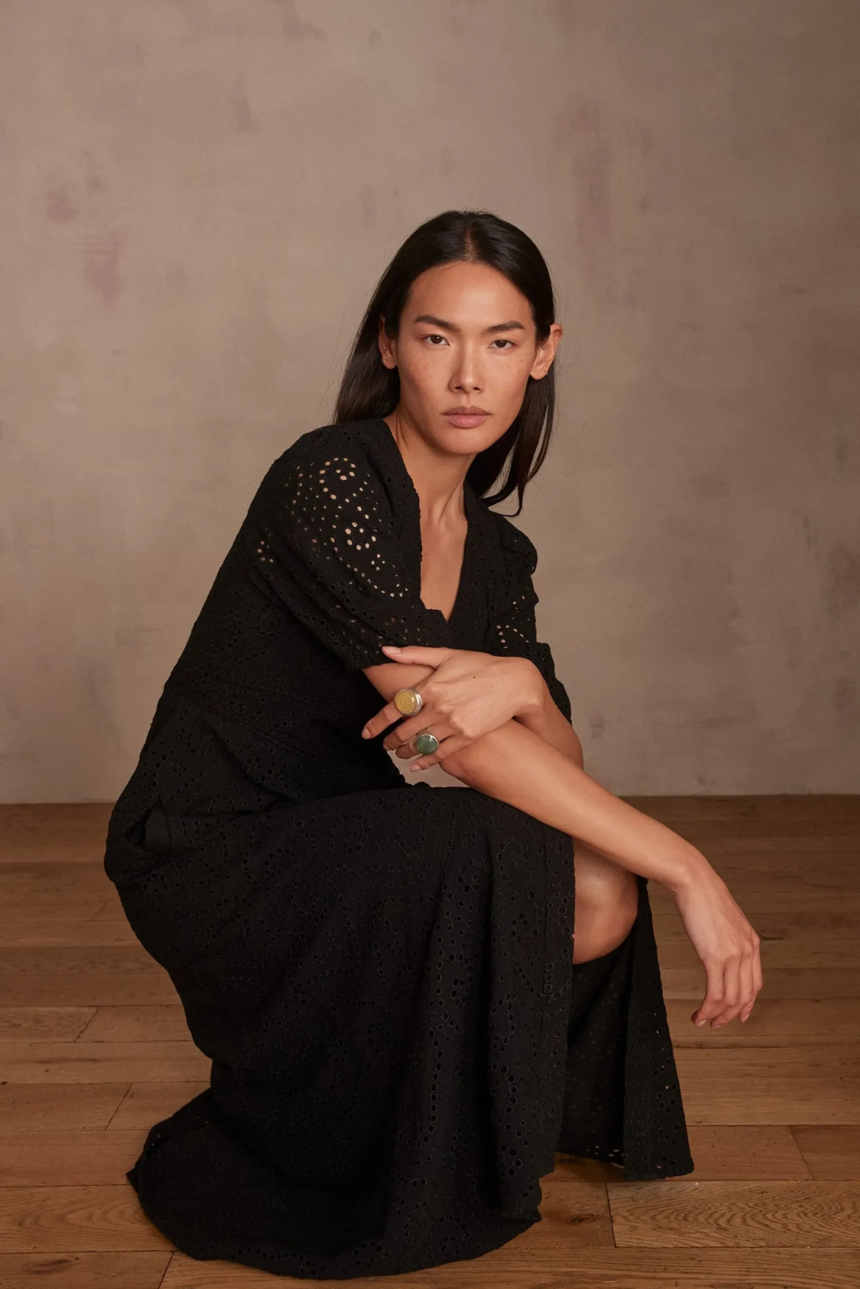 Maison 123 Robes Longues|Robes Noires>Robe Geordina NOIR