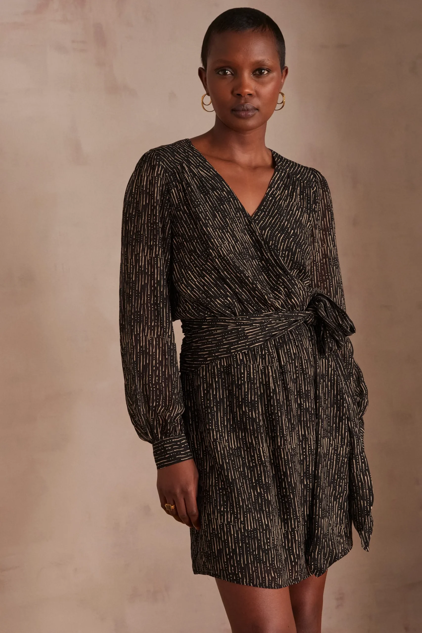 Maison 123 Robes Courtes|Robes Imprimées>Robe LARY NOIR