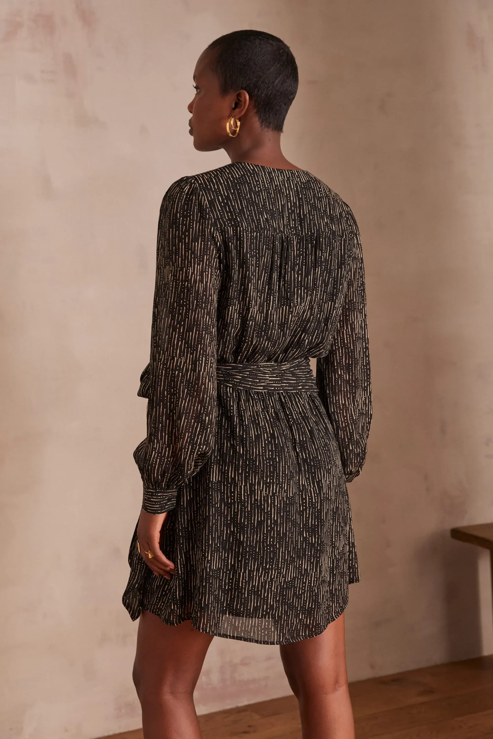 Maison 123 Robes Courtes|Robes Imprimées>Robe LARY NOIR