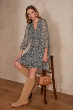 Maison 123 Robes Imprimées|Robes Bohèmes>Robe LIA MARINE