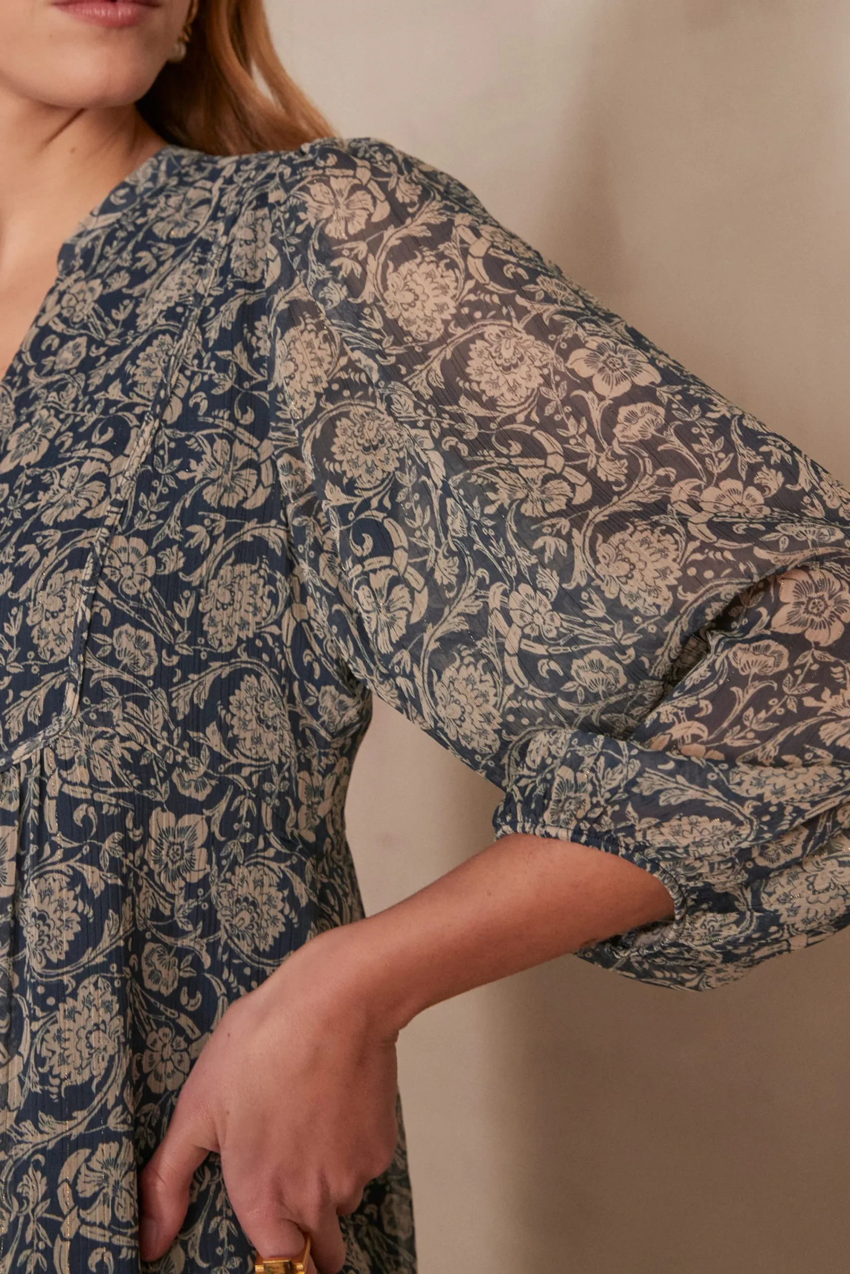 Maison 123 Robes Imprimées|Robes Bohèmes>Robe LIA MARINE