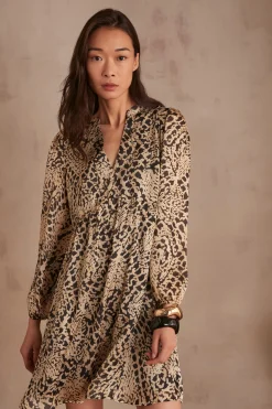 Maison 123 Robes Courtes|Robes Imprimées>Robe LILANA CREME