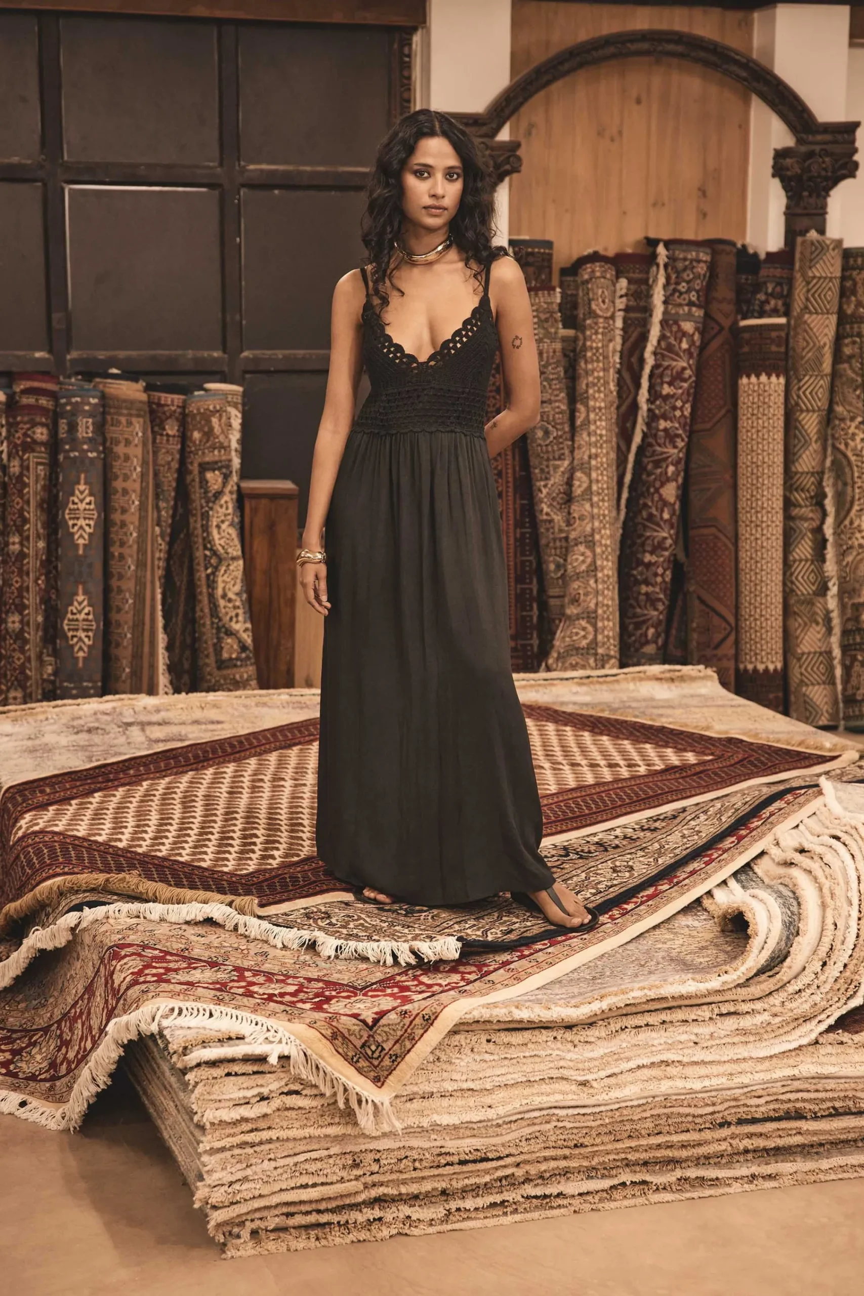 Maison 123 Robes Longues|Robes Noires>ROBE MAELINE NOIR