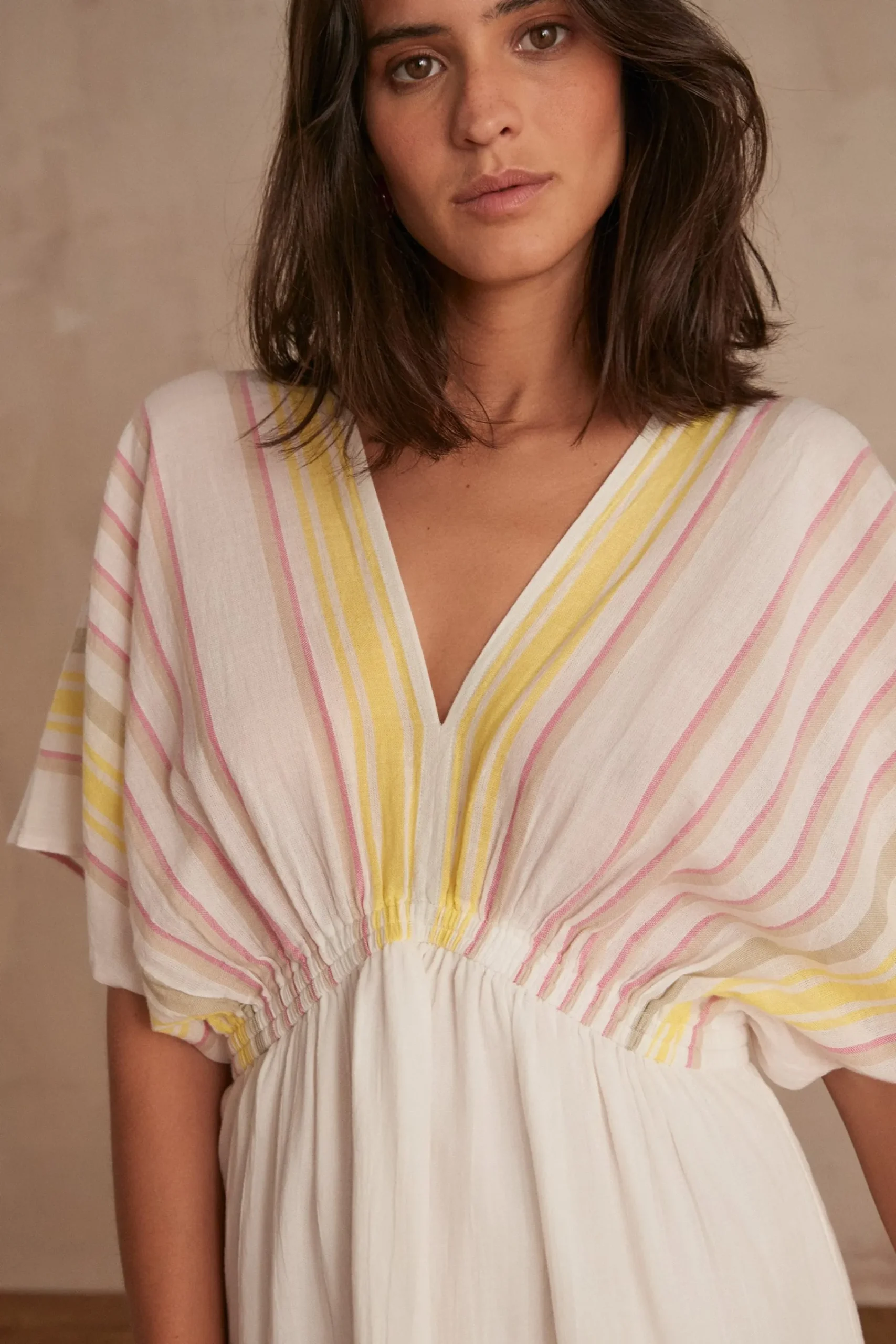 Maison 123 Robes Longues|Robes Imprimées>ROBE MAIA IVOIRE