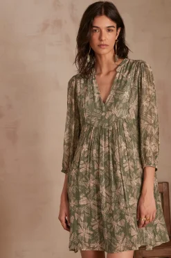 Maison 123 Robes Courtes|Robes Imprimées>Robe MANON FEUILLE
