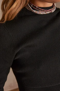 Maison 123 Robes En Maille|Robes Noires><noscript><img width=
