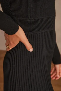 Maison 123 Robes En Maille|Robes Noires><noscript><img width=