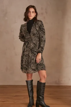 Maison 123 Robes Imprimées|Robes Noires><noscript><img width=
