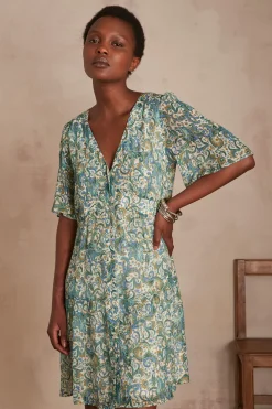 Maison 123 Robes Courtes|Robes Imprimées>Robe Melba PETROLE