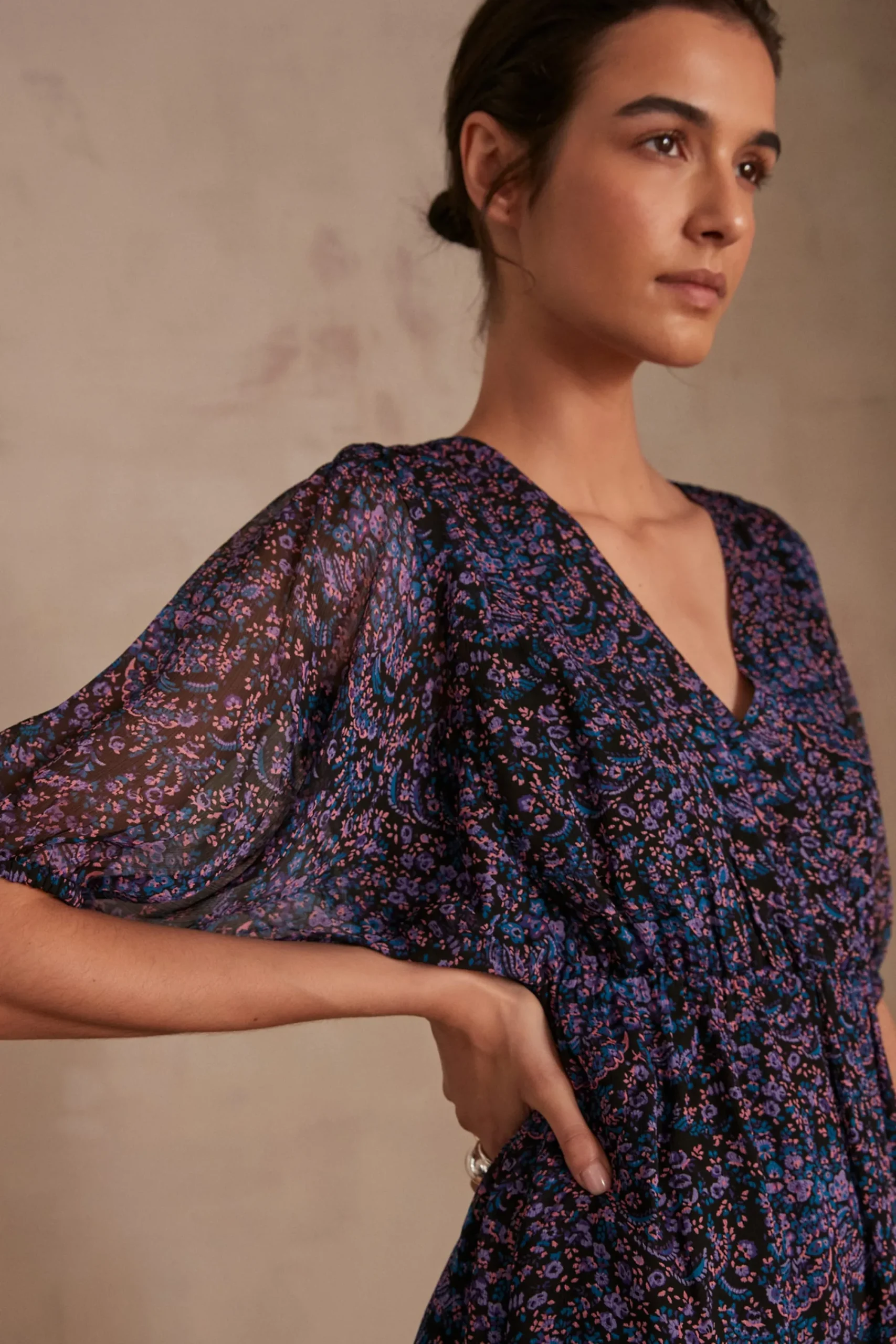 Maison 123 Robes Courtes|Robes Imprimées>Robe MELODIE VIOLET