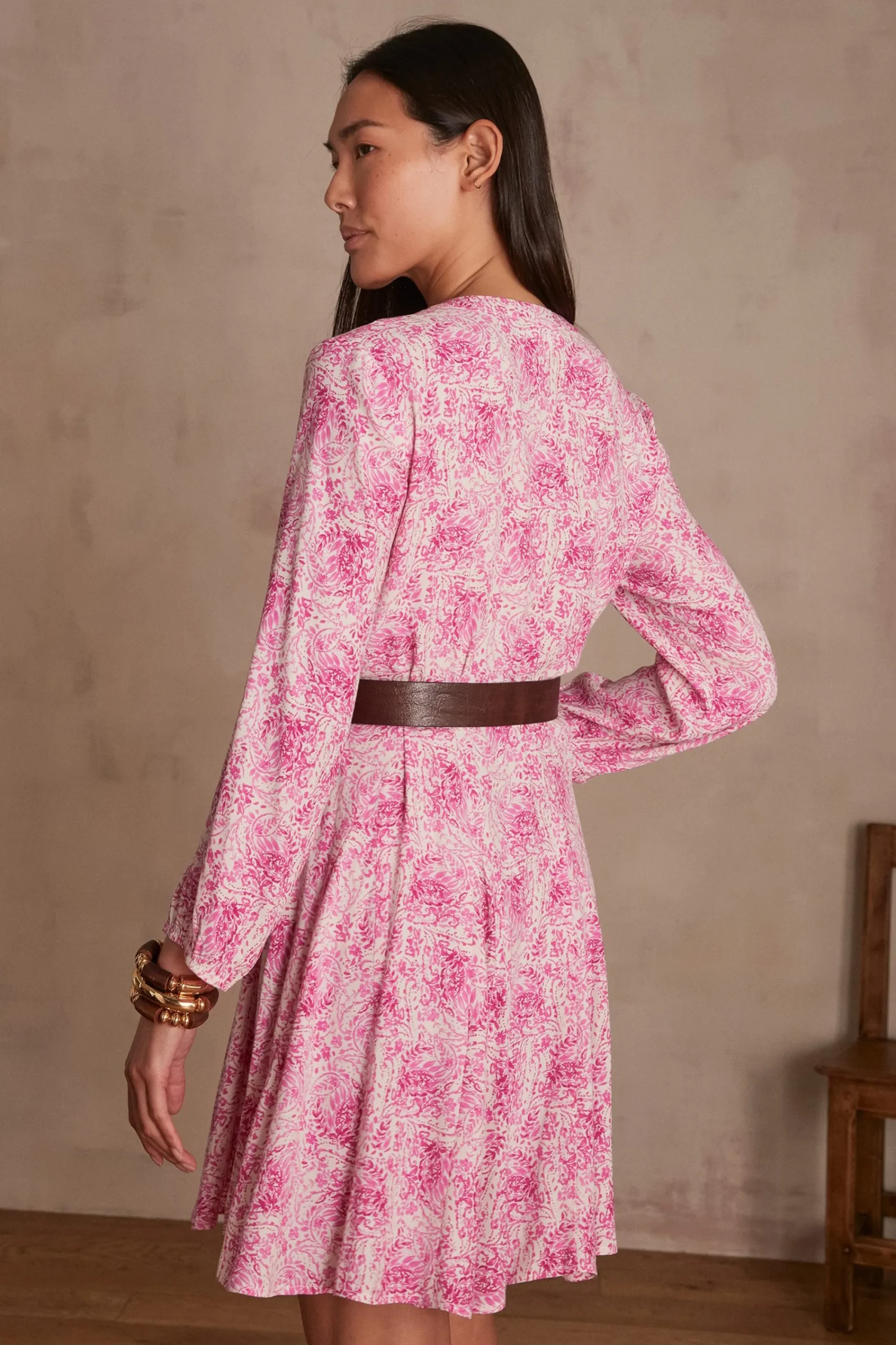 Maison 123 Robes Courtes|Robes Imprimées>Robe MIRANDA ROSE PALE
