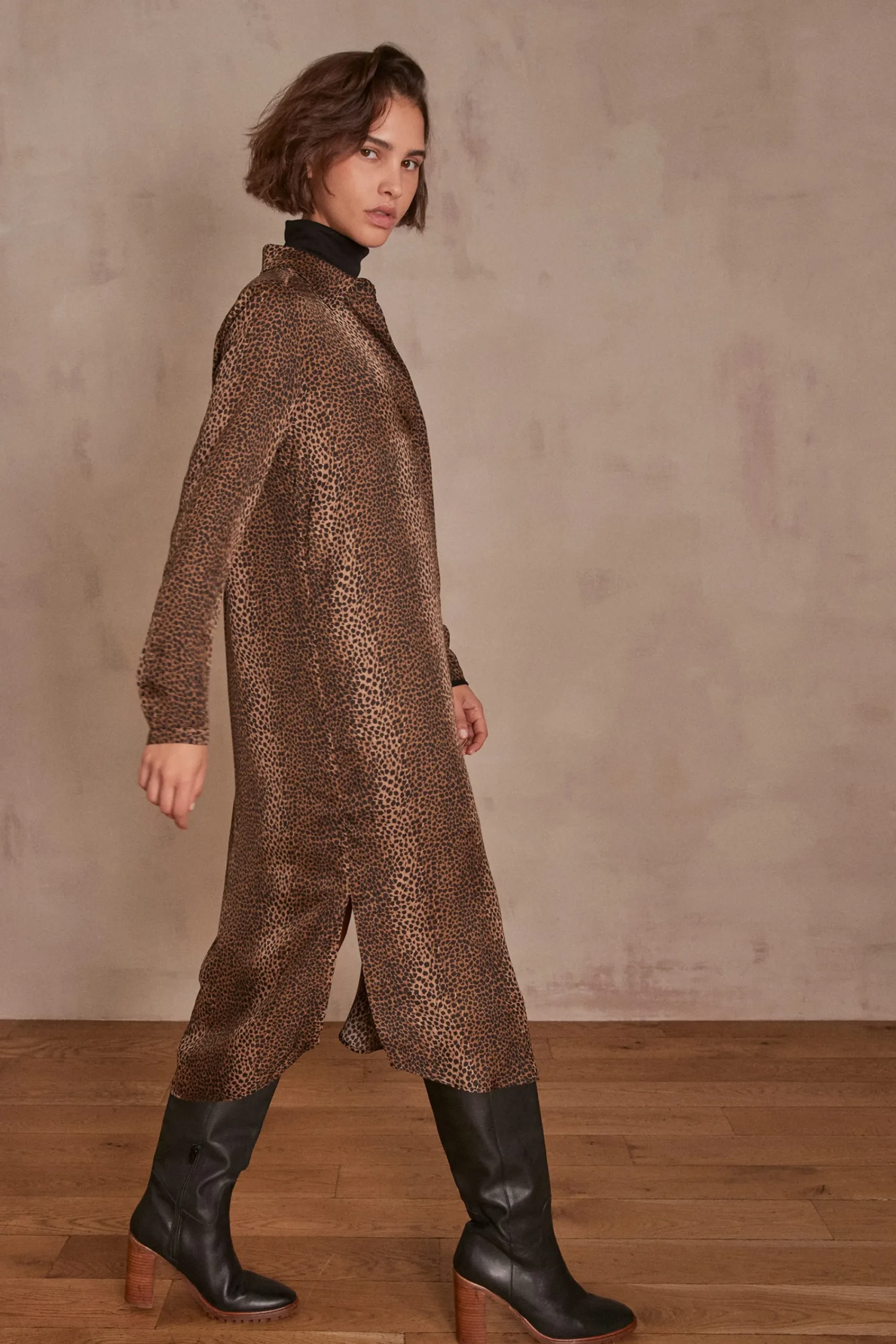Maison 123 Robes Longues|Robes Imprimées>Robe MONICA CAMEL