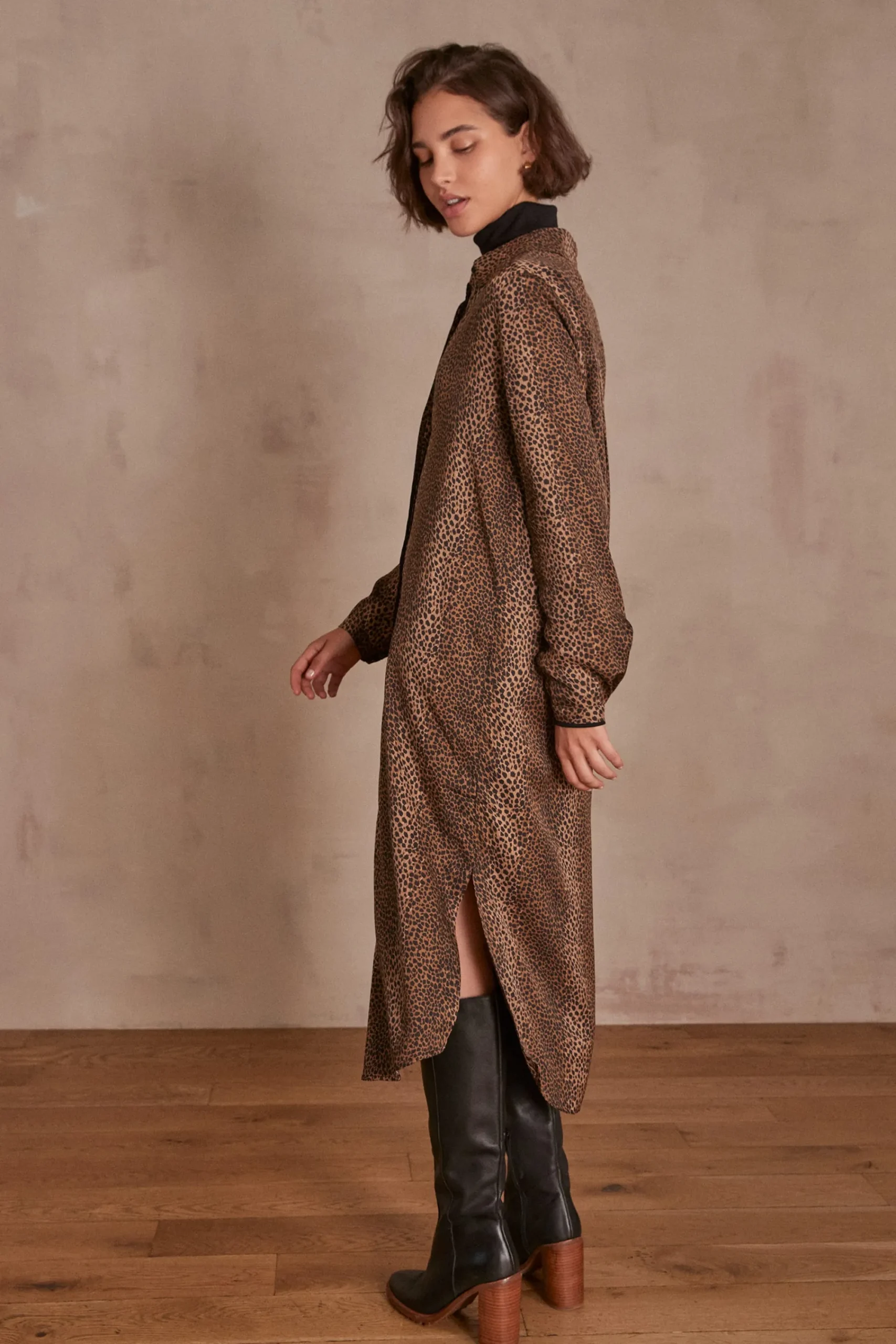 Maison 123 Robes Longues|Robes Imprimées>Robe MONICA CAMEL