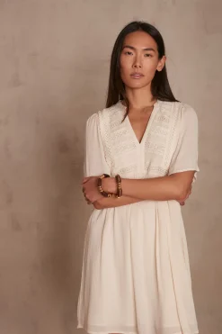 Maison 123 Robes Courtes|Robes Bohèmes>Robe Muse CREME