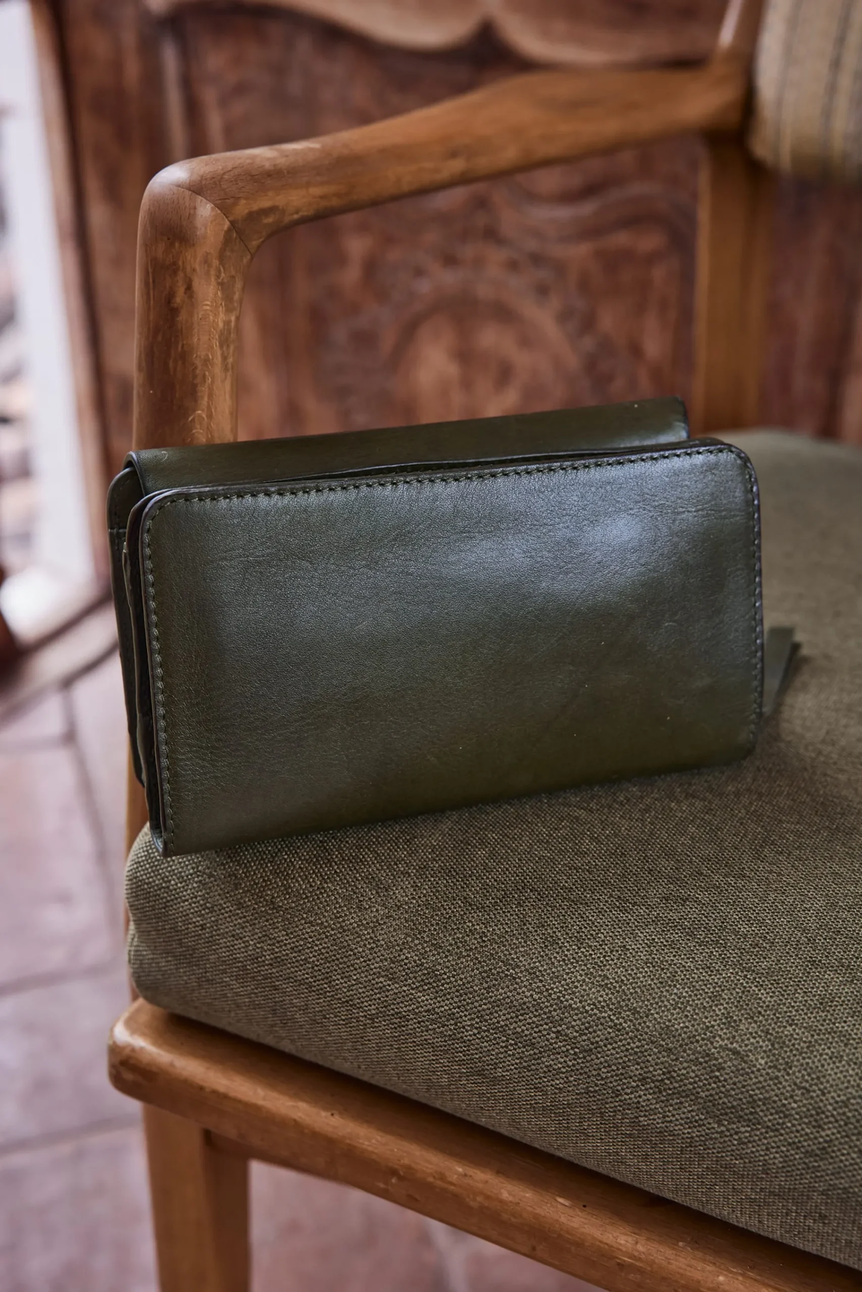 Maison 123 Les Pochettes>Sac à bandoulière GABRIEL TELEPHONE VERT