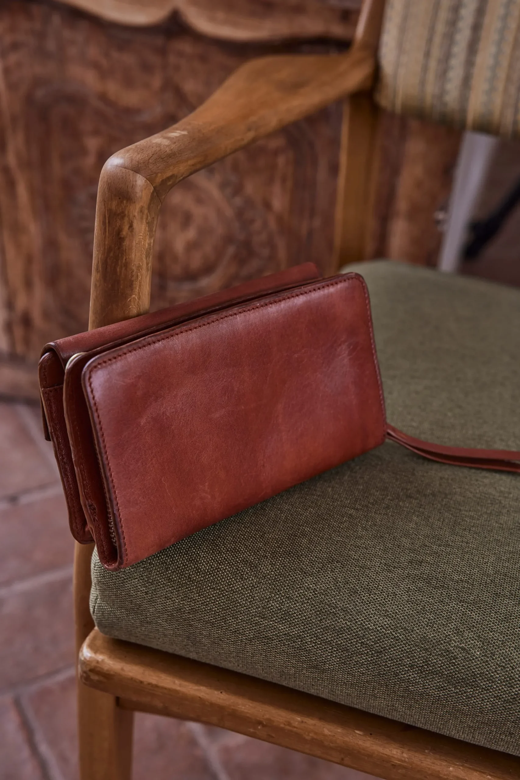 Maison 123 Les Pochettes>Sac à bandoulière GABRIEL TELEPHONE CAMEL