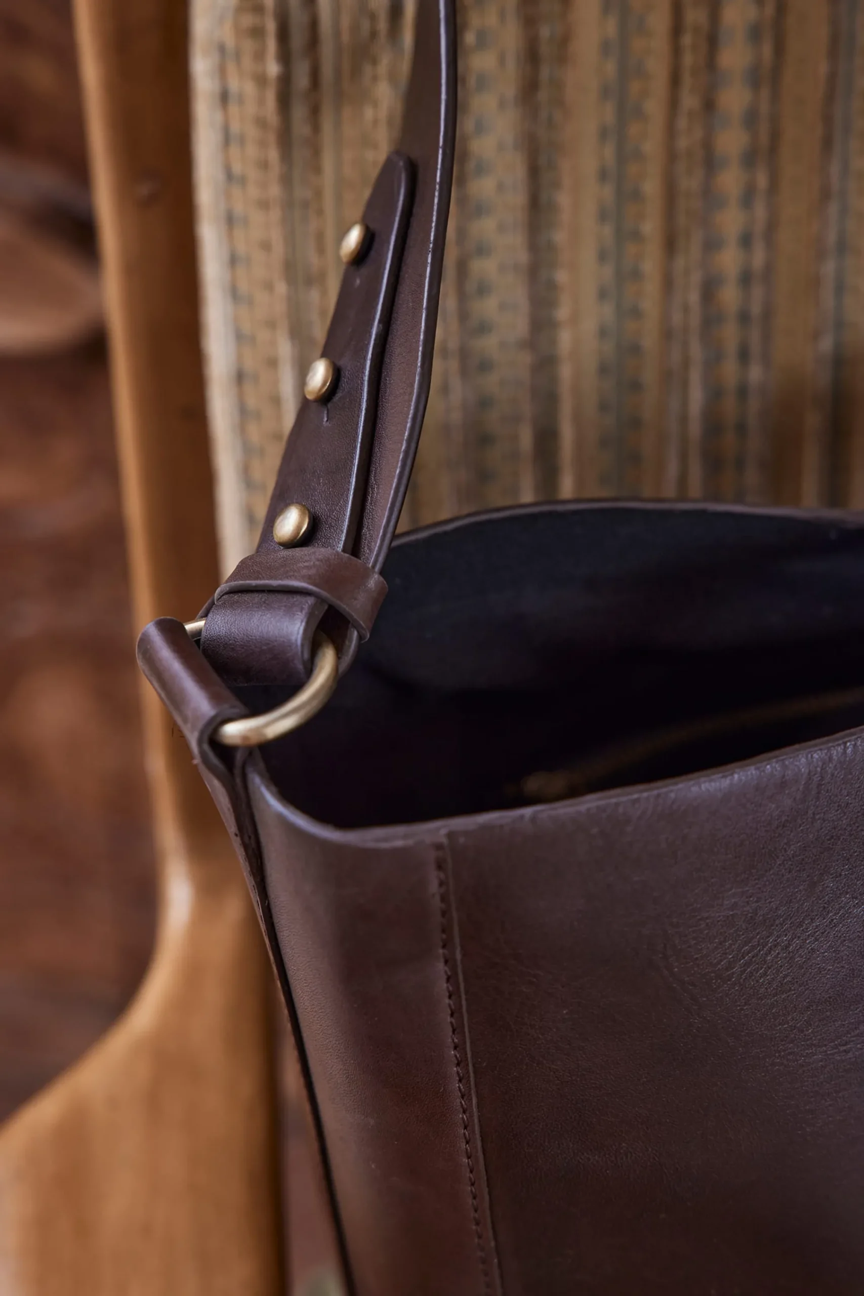 Maison 123 Les Sacs>Sac GABRIEL SEAU XL MARRON FONCE