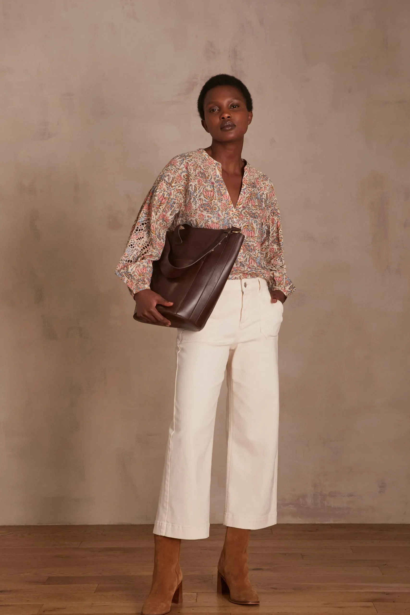 Maison 123 Les Sacs>Sac GABRIEL SEAU XL MARRON FONCE
