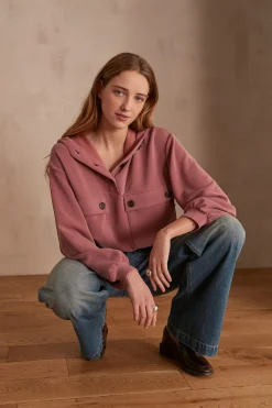 Maison 123 Voir Tout|T-Shirts À Manches Longues>Sweat CADIX ROSE FONCE
