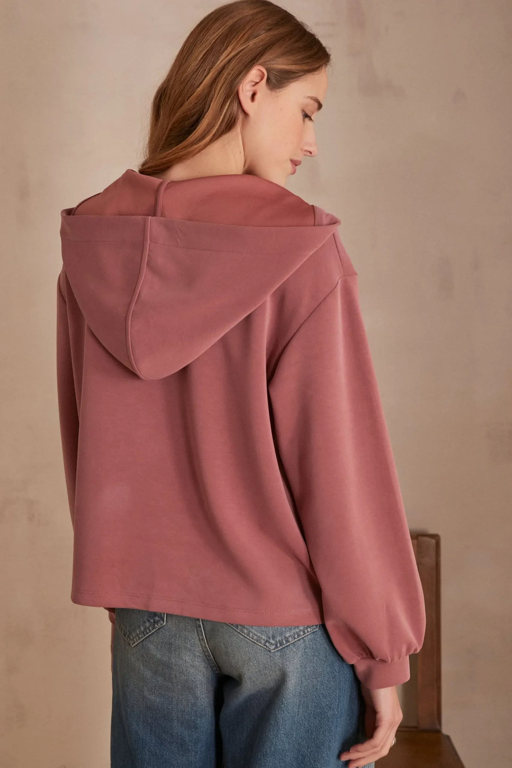 Maison 123 Voir Tout|T-Shirts À Manches Longues>Sweat CADIX ROSE FONCE