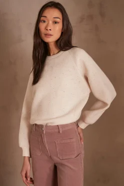 Maison 123 Voir Tout|T-Shirts Col Rond>Sweatshirt AUSTIN NATUREL