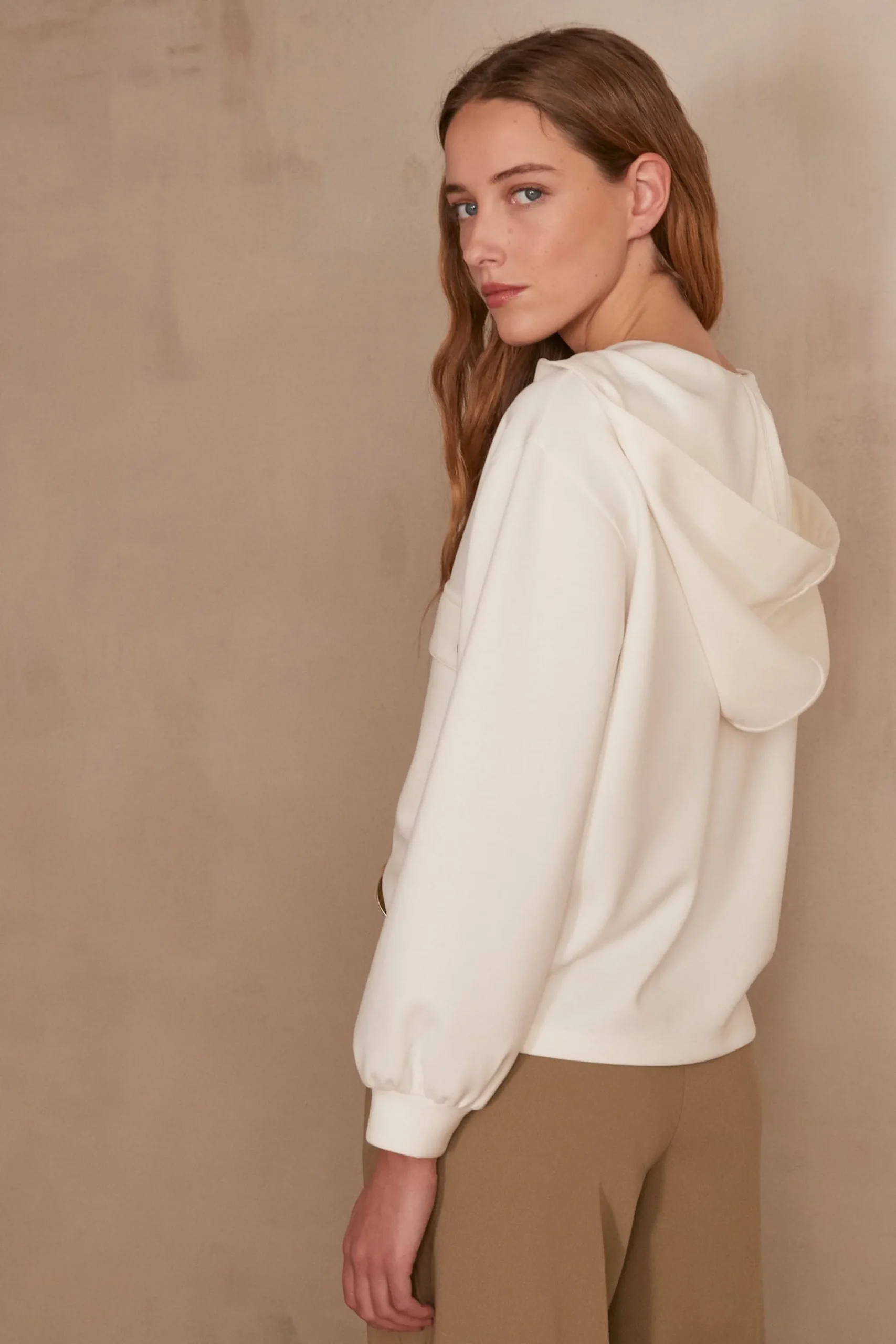 Maison 123 Voir Tout|T-Shirts À Manches Longues>Sweat-shirt CADIX CREME