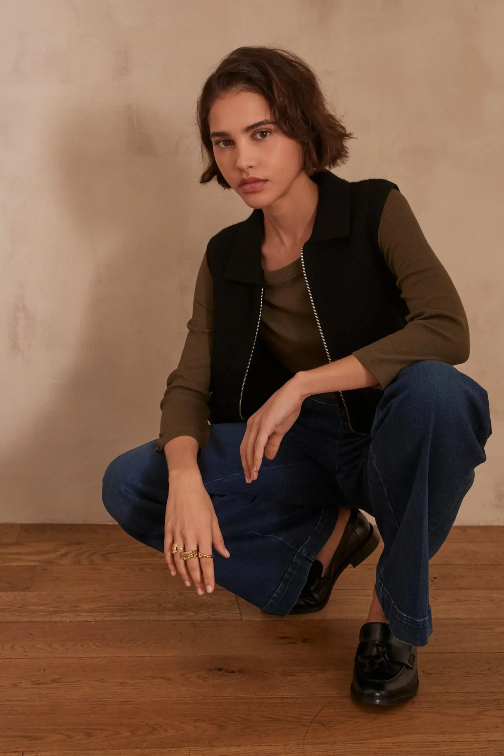 Maison 123 T-Shirts Col Rond|T-Shirts À Manches Longues>T-shirt ANDREA KAKI